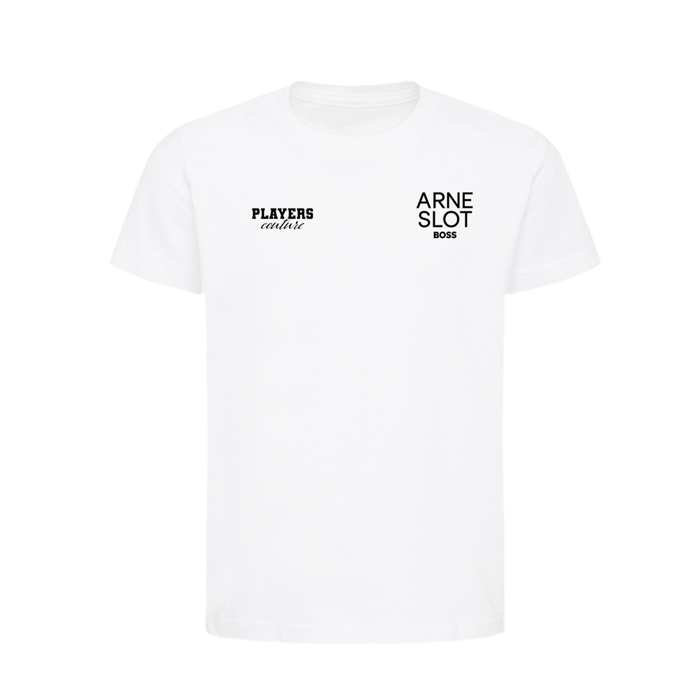 Arne Slot Logo Players Couture Kids T-Shirt White
