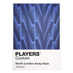 Arsenal Blue Away Classic Football Shirt Colours Frame Men's T-Shirt – blue close-up detail shot of the Arsenal Players