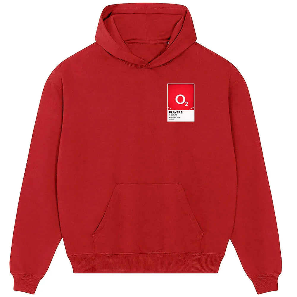 Arsenal Invincibles Football hoodie – red men's hoodie featuring the Arsenal Invincibles Football Players Couture logo
