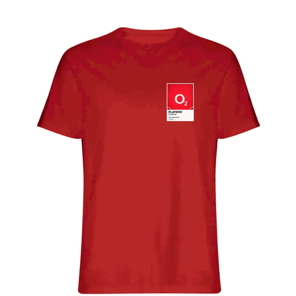 Arsenal Invincibles t-shirt – red men's t-shirt featuring the Arsenal Invincibles Players Couture logo