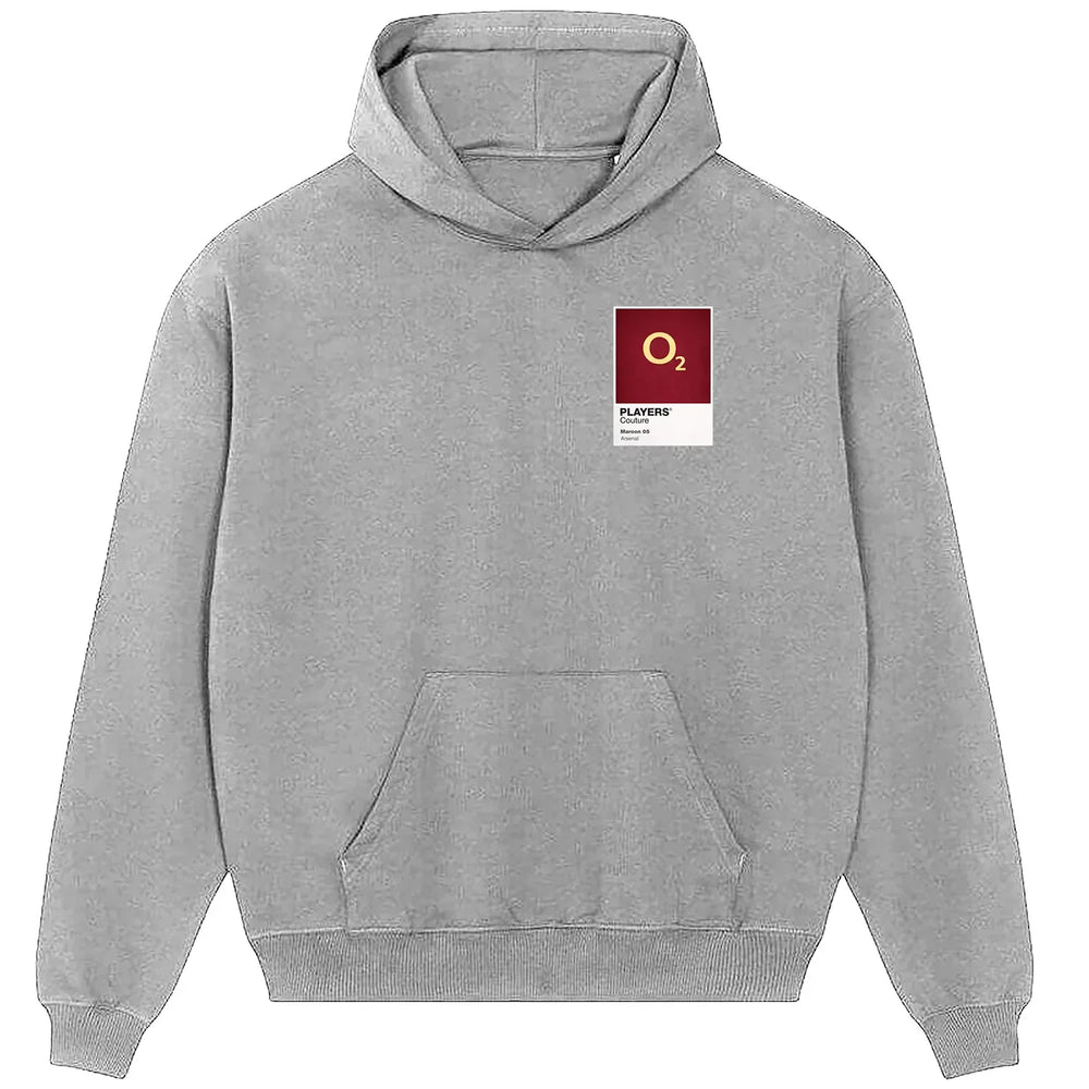 Arsenal Maroon Football hoodie – maroon men's hoodie featuring the Arsenal Maroon Football Players Couture logo