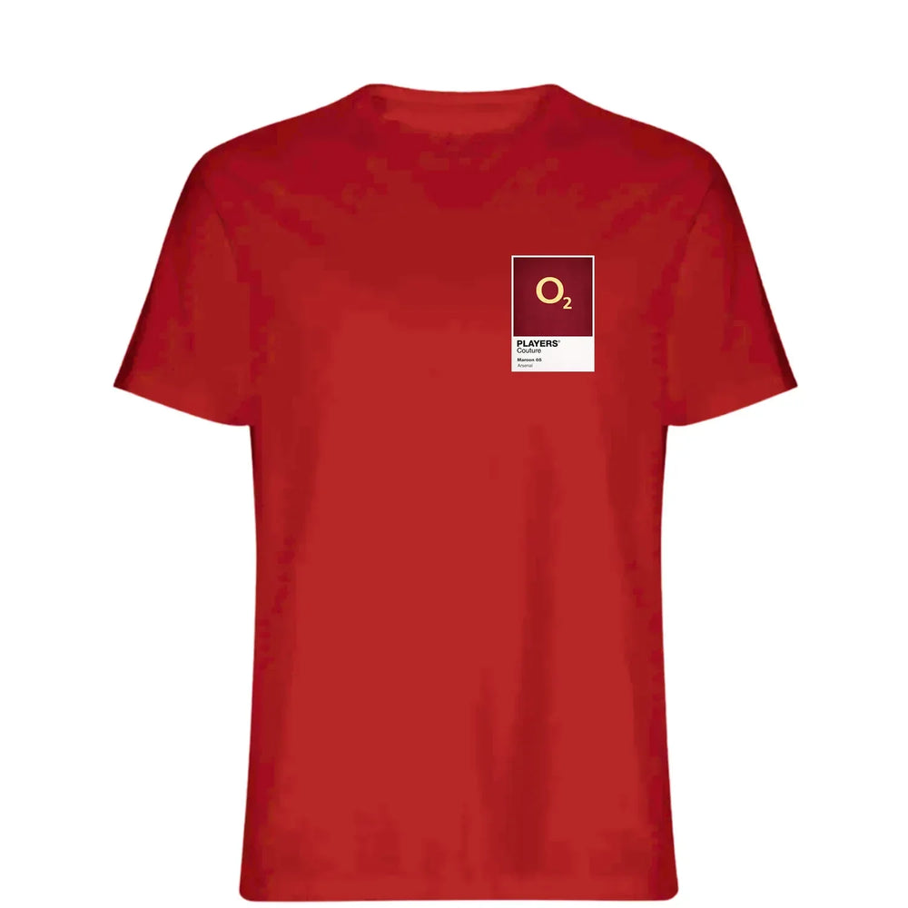 Arsenal Maroon 05 t-shirt – maroon men's t-shirt featuring the Arsenal Maroon 05 Players Couture logo