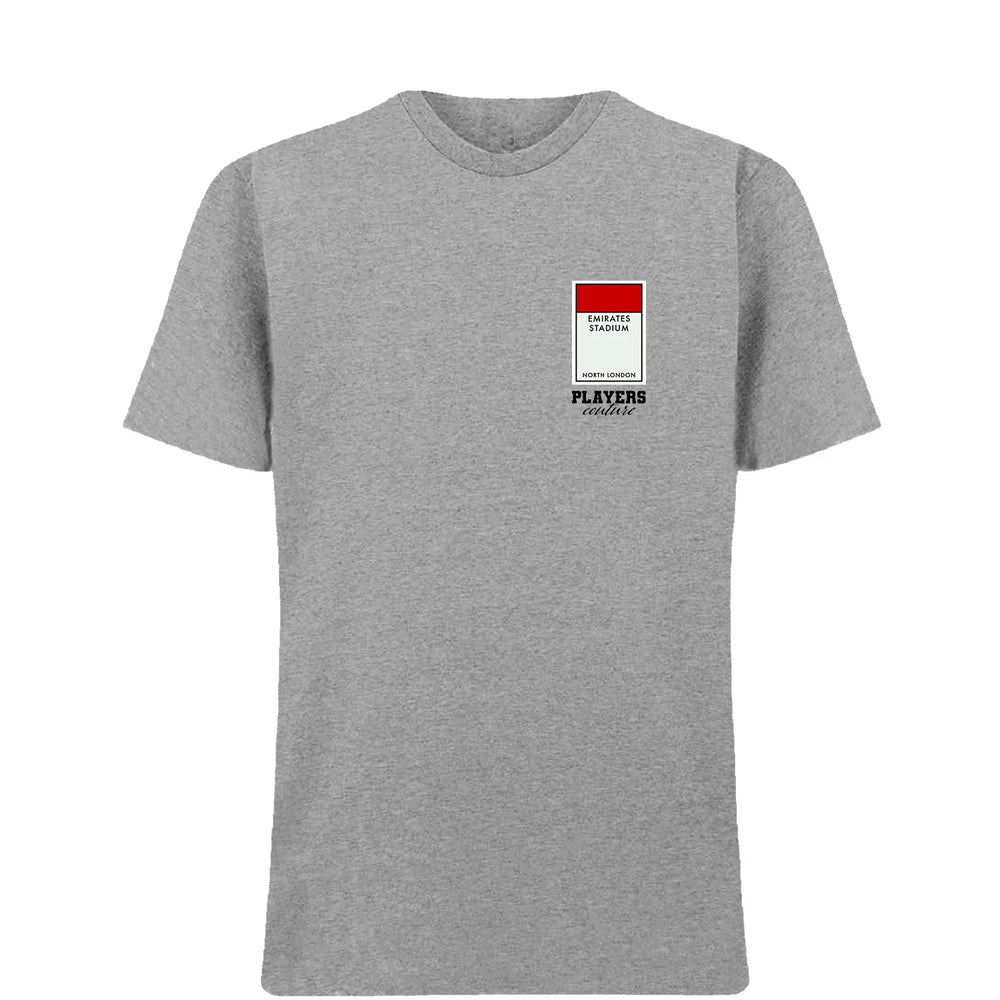 Arsenal Monopoly Card Players Couture Mens T-Shirt - Gray / S | Arsenal, Football, Men's, Monopoly Card Collection, T-Shirts, Volume 2
