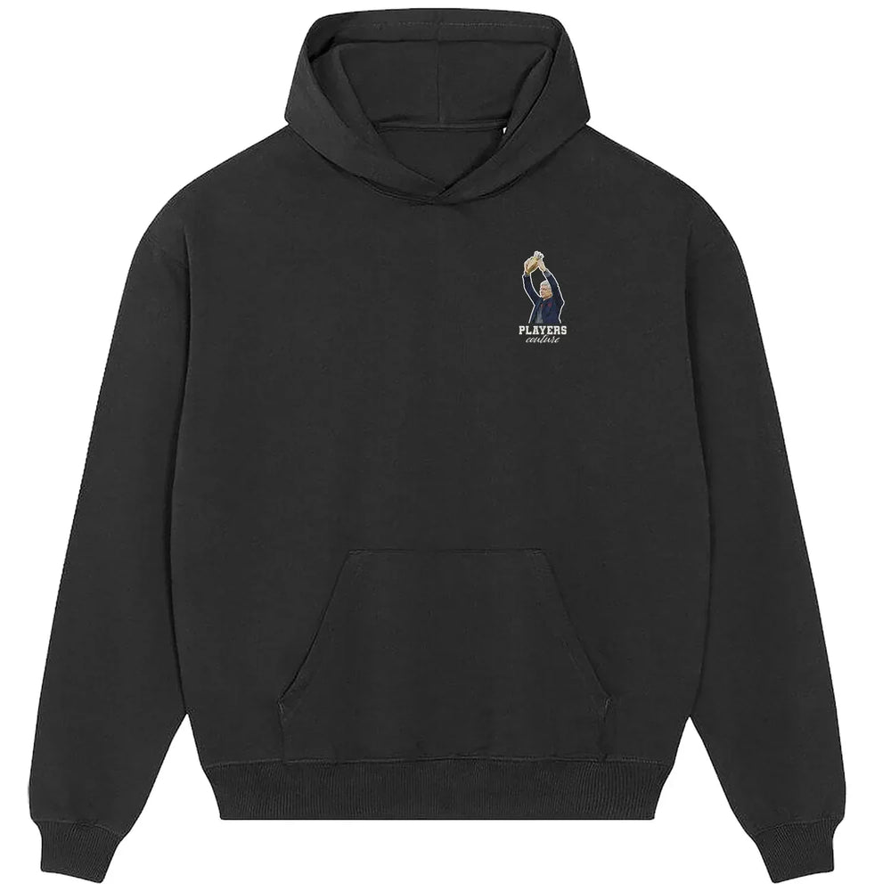 Arsene Wenger hoodie – black men's hoodie featuring the Arsene Wenger Players Couture logo