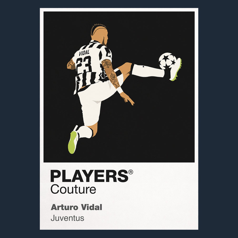 Arturo Vidal Juventus Icon Frame — Navy