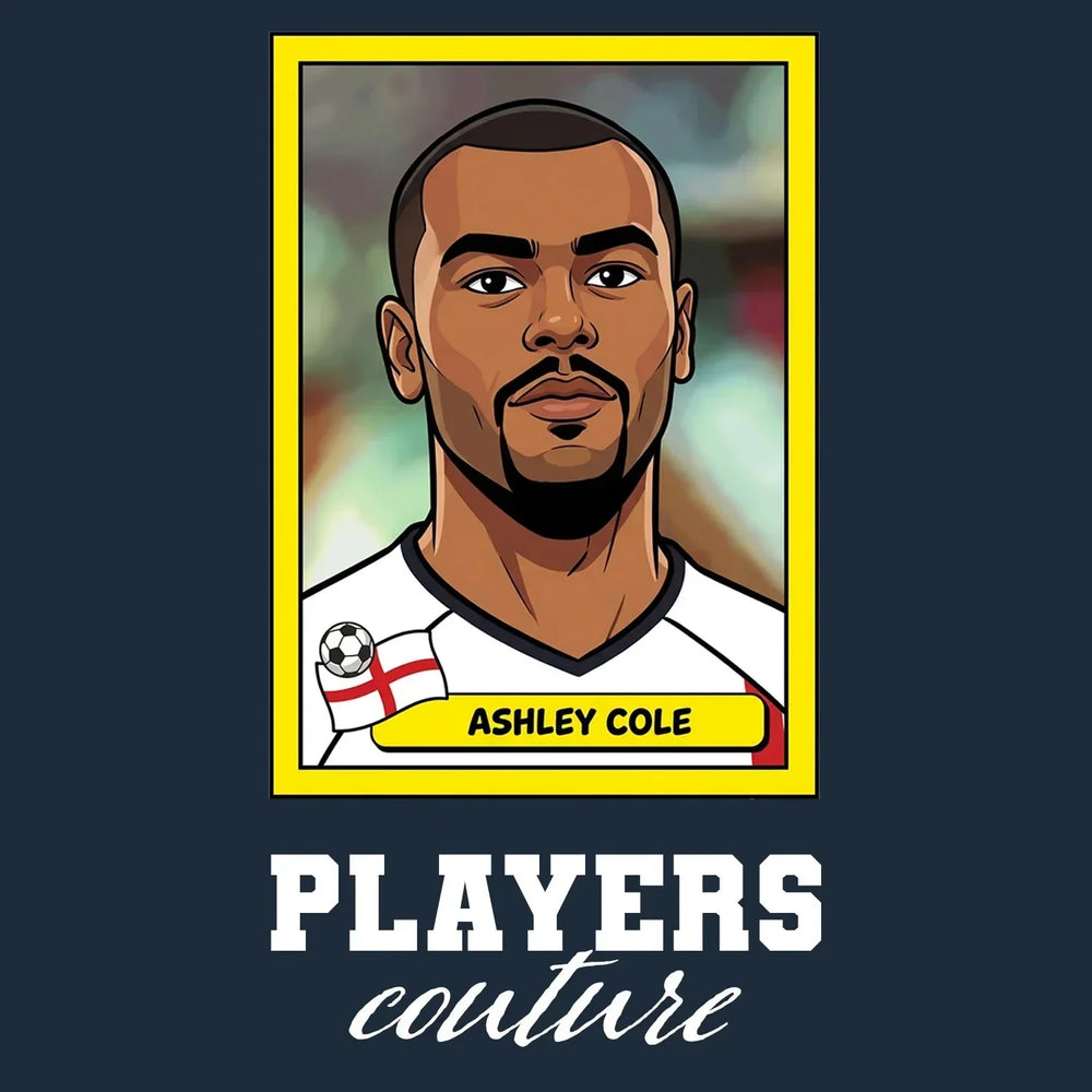 Ashley Cole World Cup Sticker Kids T-Shirt – ashley cole navy Players Couture design