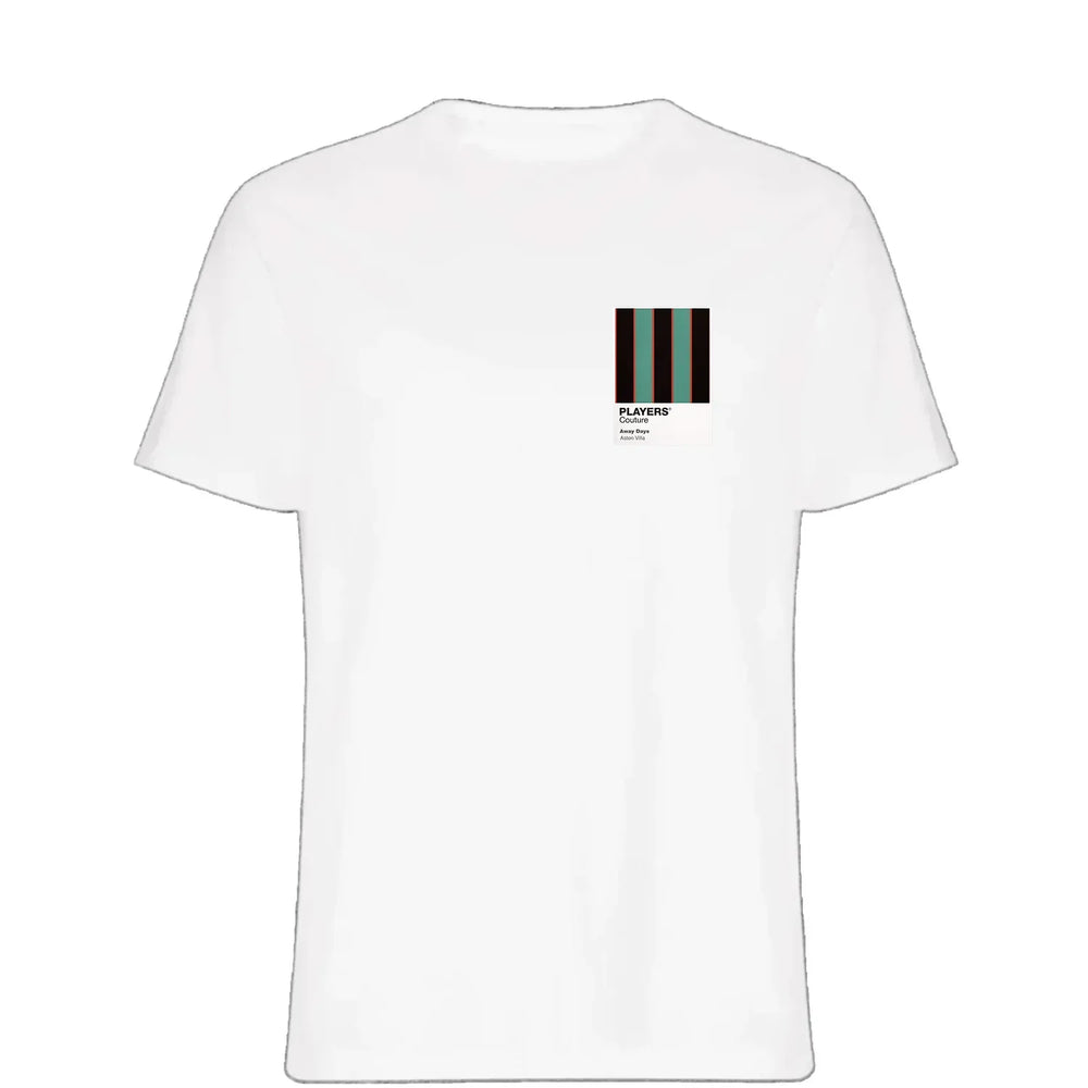 Aston Villa Away t-shirt – white men's t-shirt featuring the Aston Villa Away Players Couture logo