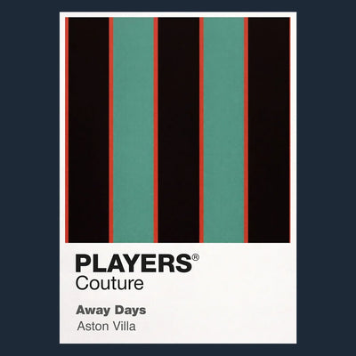 Aston Villa Away Football Shirt Colours Frame - Icon Design