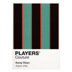 Aston Villa Away Classic Football Shirt Colours Frame Men's T-Shirt – white close-up detail shot of the Aston Villa Players