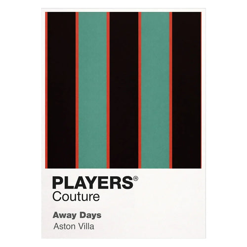 Aston Villa Away Classic Football Shirt Colours Frame Men's T-Shirt – white close-up detail shot of the Aston Villa Players
