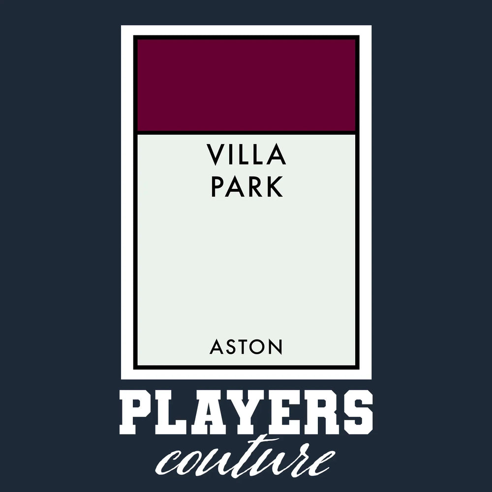 Aston Villa Monopoly Card Players Couture Mens T-Shirt - White / S | Aston Villa, Football, Men's, Monopoly Card Collection, T-Shirts, Volume 2
