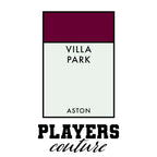 Aston Villa t-shirt – white men's t-shirt with black Aston Villa letters and Players Couture logo on the chest