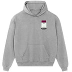 Aston Villa Monopoly Card hoodie – black men's hoodie with white Aston Villa Monopoly Card letters and Players Couture logo