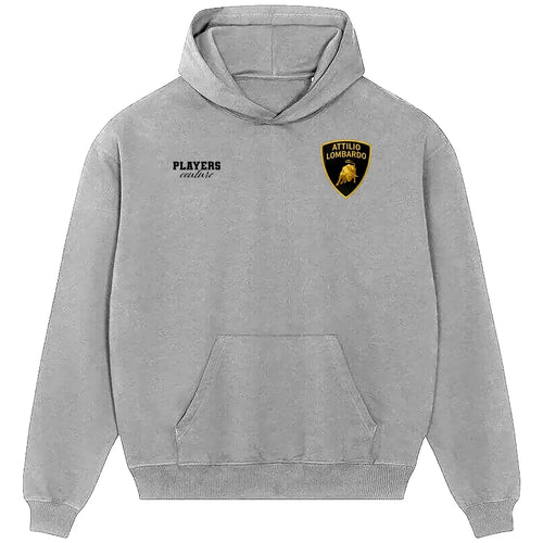 Attilio Lombardo hoodie – grey men's hoodie featuring the Attilio Lombardo Players Couture logo