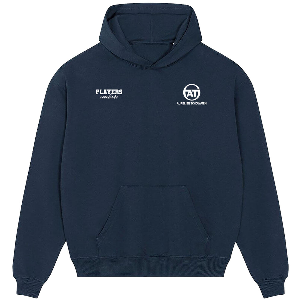 Aurelien Tchouameni Logo Players Couture Men's Casual Hoodie Navy