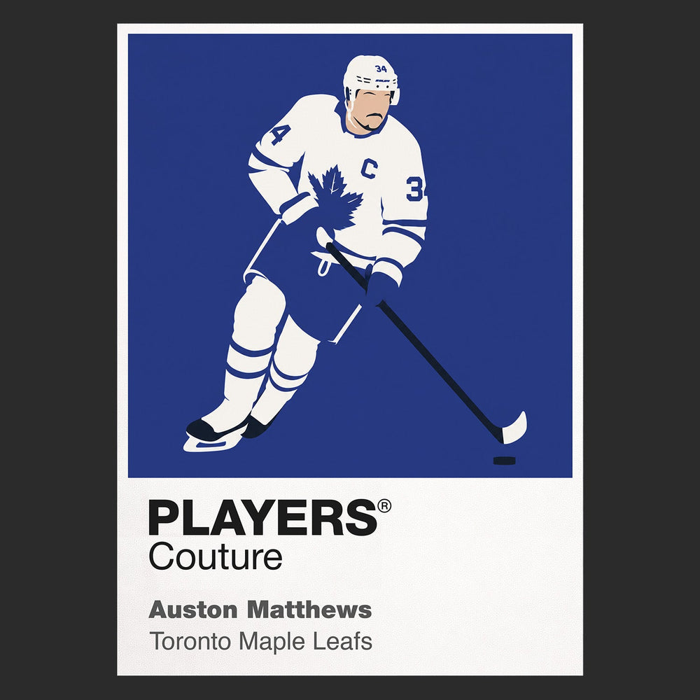 Auston Matthews Maple Leafs Ice Hockey Icon Frame Men's T-Shirt – image 9