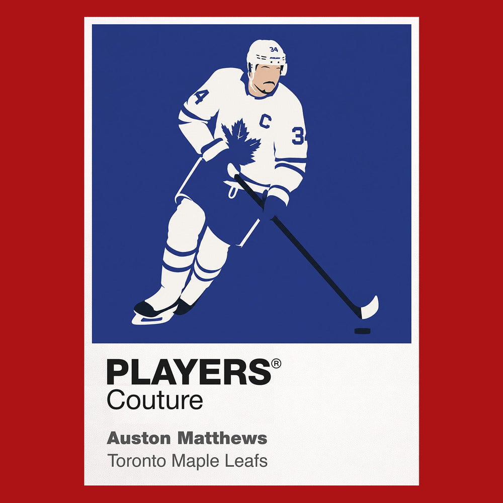 Auston Matthews Maple Leafs Ice Hockey Icon Frame Men's T-Shirt – image 10