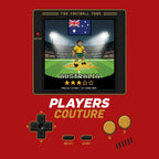 Australia World Cup 8-Bit Men's Hoodie retro gaming football design by Players Couture