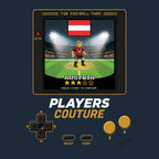 Austria World Cup 8-Bit Kids T-Shirt retro gaming football design by Players Couture