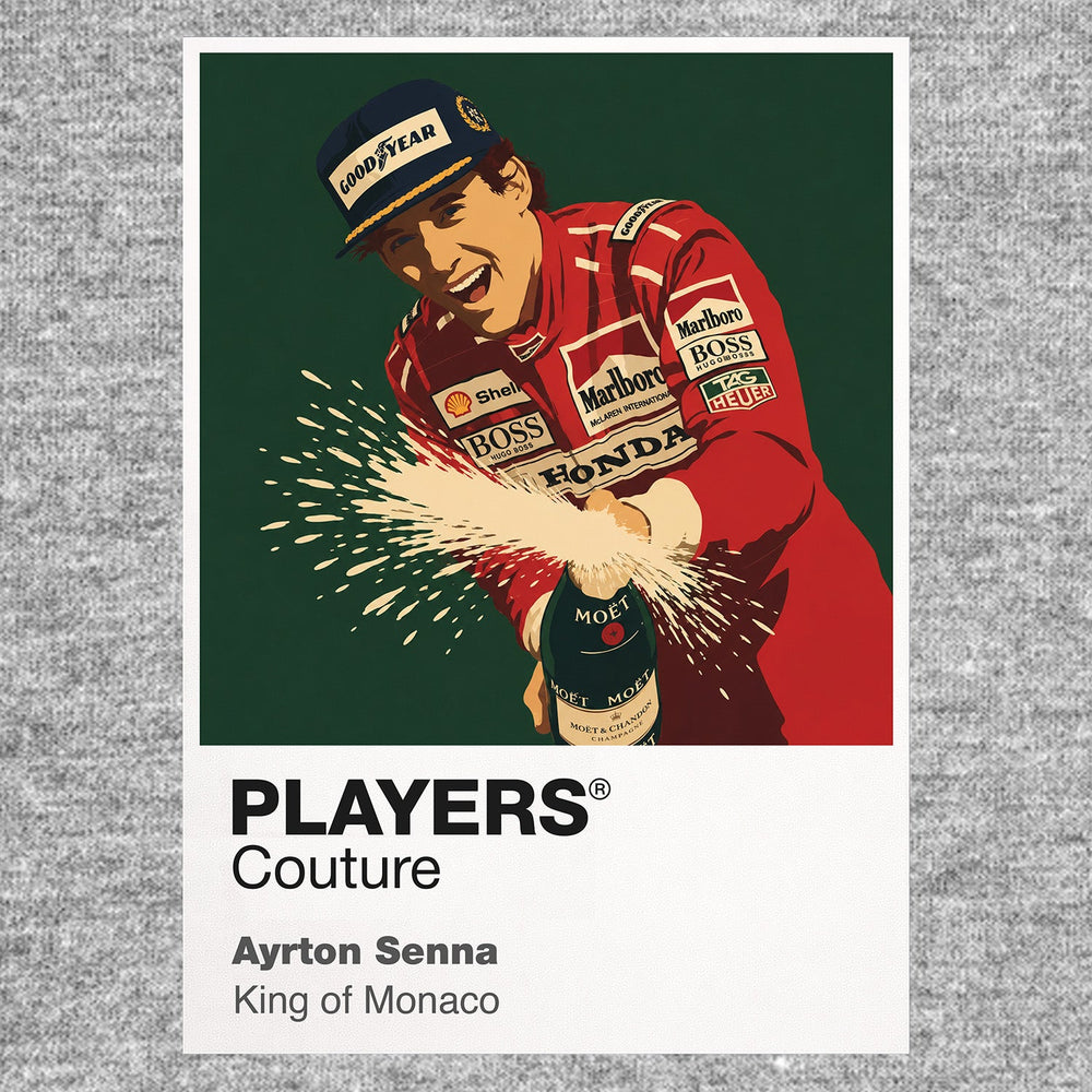 Ayrton Senna Formula 1 T-shirt – grey view