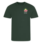 Azalea Augusta Golf Ball Marker t-shirt – green men's t-shirt with white Azalea Augusta Golf Ball Marker letters and Players