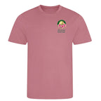 Azalea Augusta Golf Ball Marker t-shirt – pink men's t-shirt with black Azalea Augusta Golf Ball Marker letters and Players