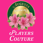 Azalea Augusta Golf Ball Marker t-shirt – pink men's t-shirt with black Azalea Augusta Golf Ball Marker letters and Players