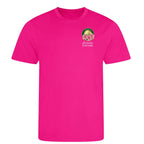 Azalea Augusta Golf Ball Marker t-shirt – pink men's t-shirt with black Azalea Augusta Golf Ball Marker letters and Players