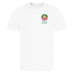 Azalea Augusta Golf Ball Marker t-shirt – white men's t-shirt with black Azalea Augusta Golf Ball Marker letters and Players