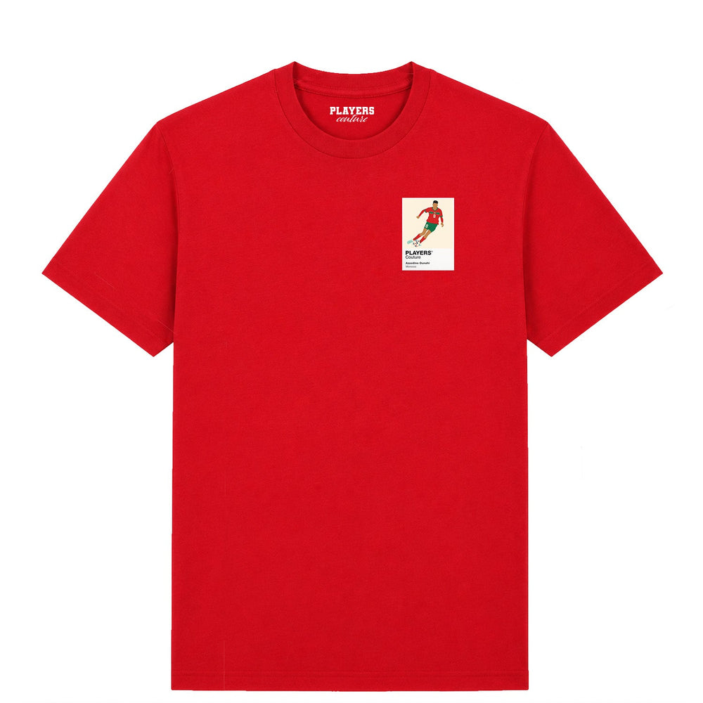 Azzedine Ounahi Morocco Men's T-Shirt - Red