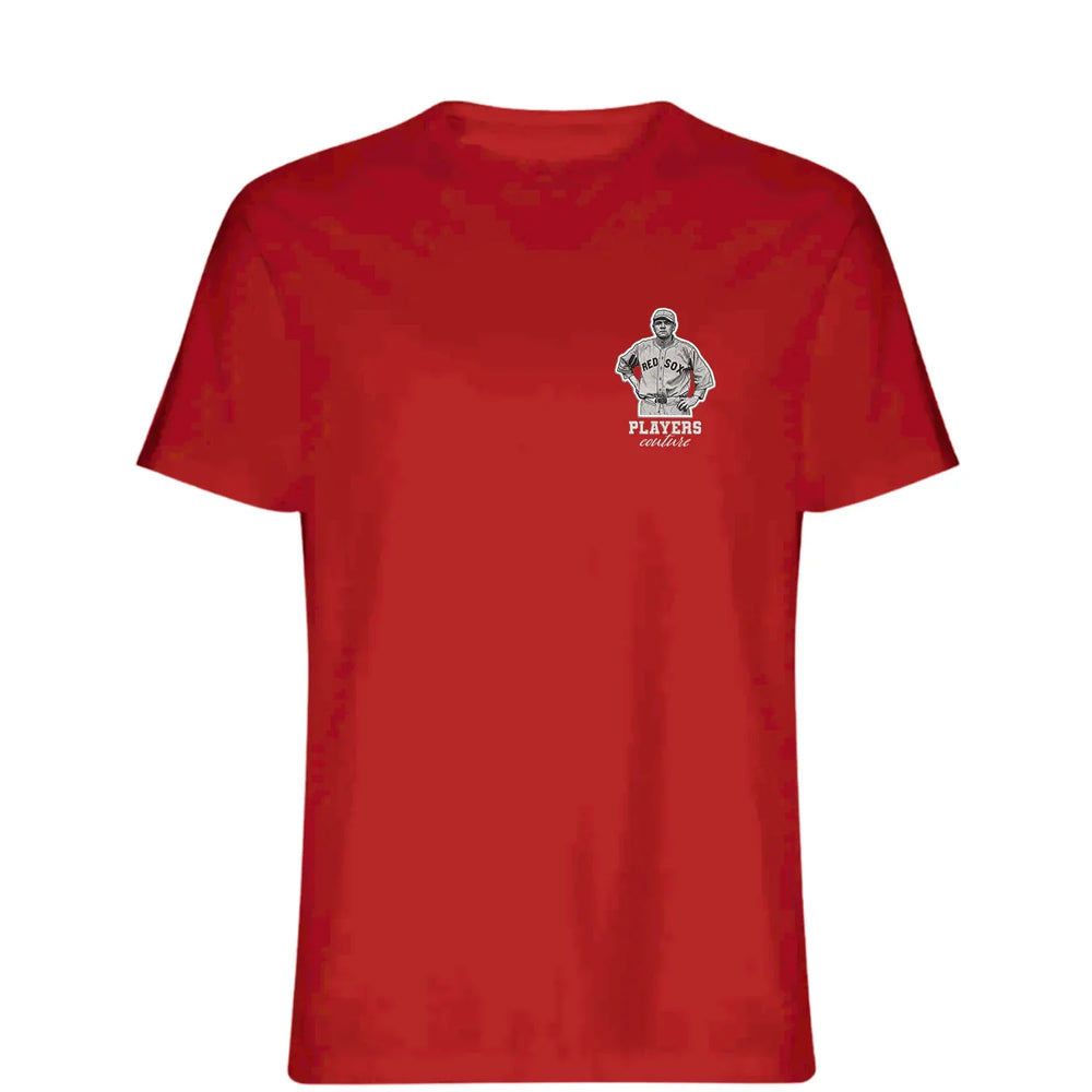 Babe Ruth Red Sox t-shirt – white men's t-shirt featuring the Babe Ruth Red Sox Players Couture logo