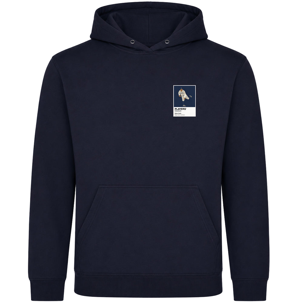 Babe Ruth Yankees Baseball Icon Frame Men's Hoodie - Navy