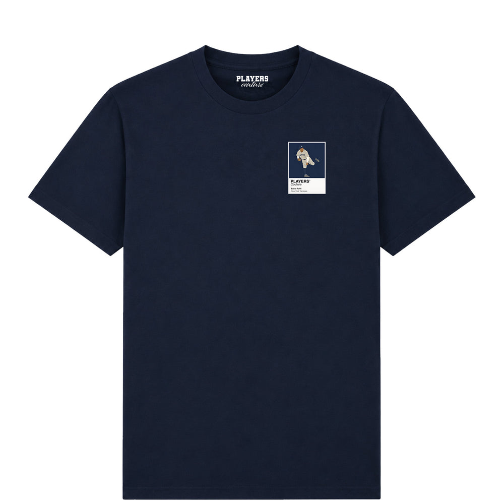 Babe Ruth Yankees Baseball Icon Frame Men's T-Shirt - Navy