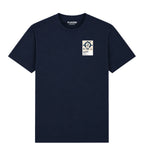Babe Ruth Yankees Design Baseball Icon Frame Men's T-Shirt - Navy