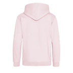 Essentials Collection hoodie – pink kids' hoodie with black Essentials Collection letters and Players Couture logo on the