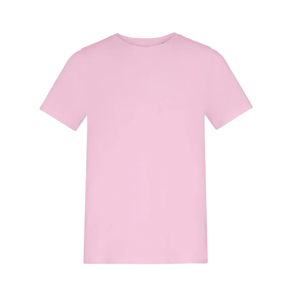 Custom Upload Your t-shirt – pink kids' t-shirt featuring the Custom Upload Your Players Couture logo