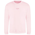 Essentials Collection hoodie – pink men's hoodie with black Essentials Collection letters and Players Couture logo on the