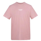 Essentials Collection t-shirt – pink men's t-shirt with black Essentials Collection letters and Players Couture logo on the
