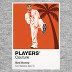 Bad Bunny Bad Bunny's Puerto Rican identity, sunglasses and changing fashion eras Icon Frame artwork in grey