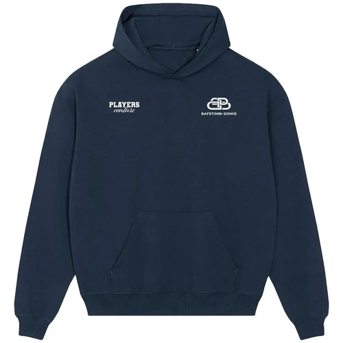 Bafetimbi Gomis hoodie – navy men's hoodie featuring the Bafetimbi Gomis Players Couture logo