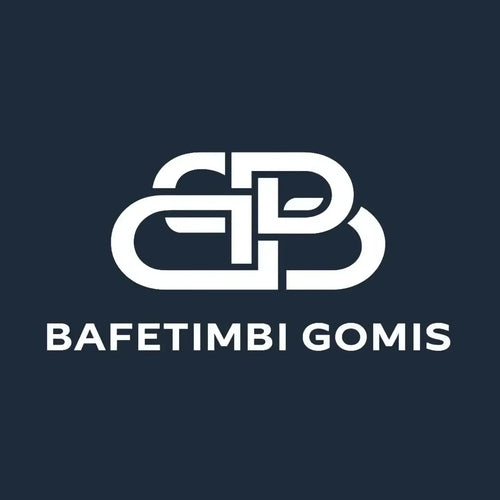 Bafetimbi Gomis Logo Men's T-Shirt – navy close-up detail shot of the Bafetimbi Gomis Players Couture logo design