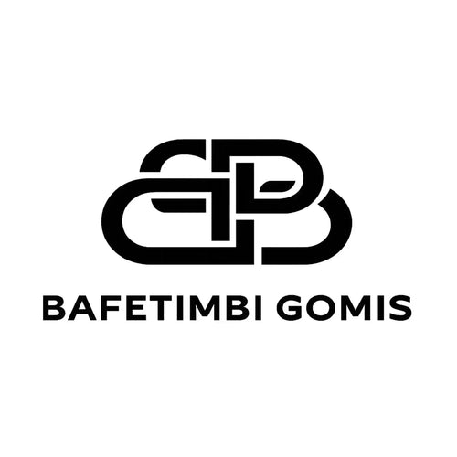 Bafetimbi Gomis Logo Men's T-Shirt – white close-up detail shot of the Bafetimbi Gomis Players Couture logo design