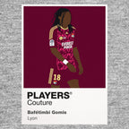 Bafétimbi Gomis Lyon Icon Frame artwork in grey