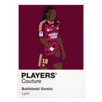 Bafétimbi Gomis Lyon Icon Frame artwork on white
