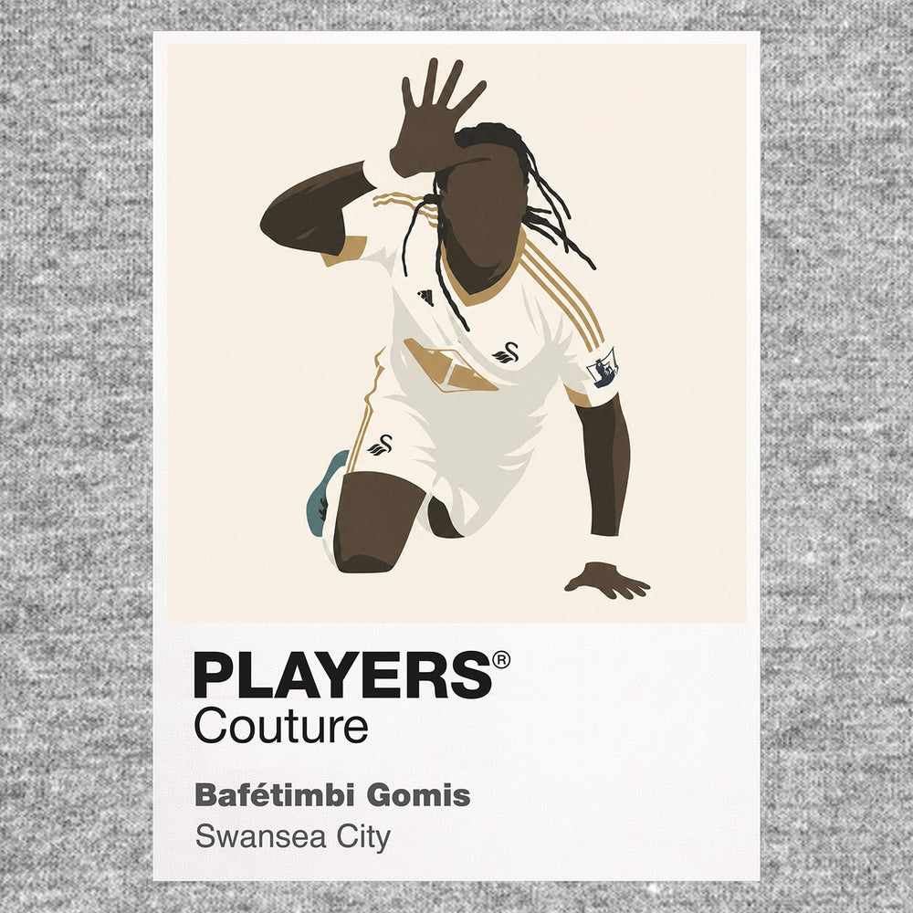 Bafétimbi Gomis Swansea City Men's T-Shirt - Grey