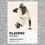 Bafétimbi Gomis Swansea City Men's T-Shirt - Grey