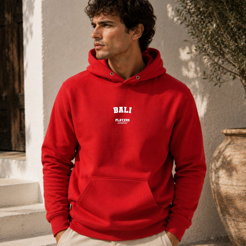 bali name-print hoodie - red