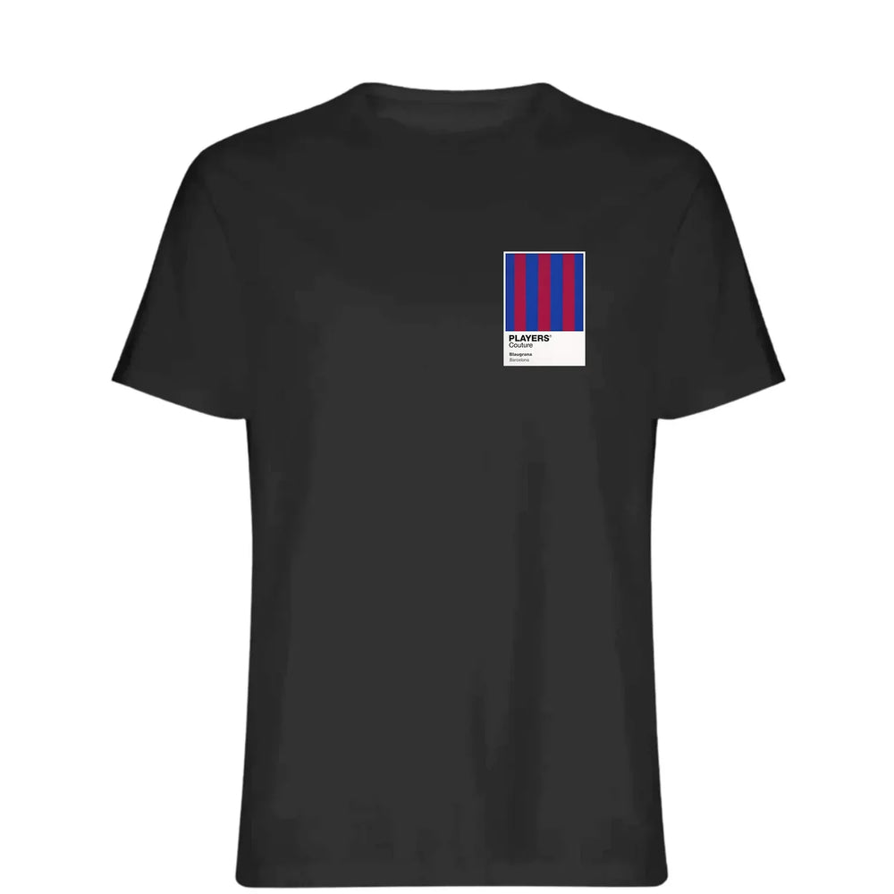 Barcelona Home t-shirt – black men's t-shirt featuring the Barcelona Home Players Couture logo