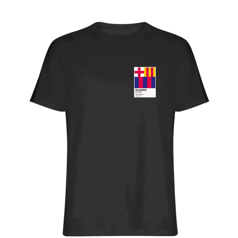 Barcelona t-shirt – black men's t-shirt featuring the Barcelona Players Couture logo