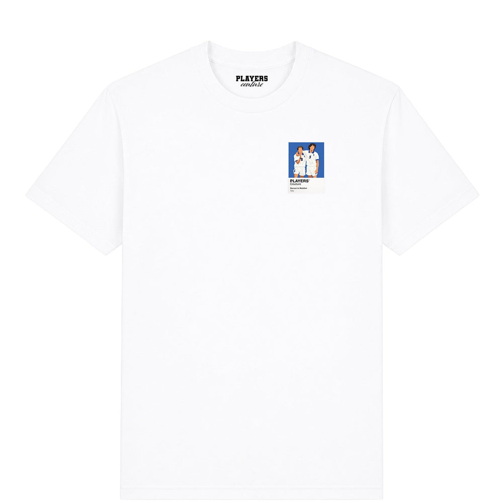 Franco Baresi and Paolo Maldini Italy Icon Frame garment in white
